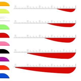 AAE ELITE P-Fletch - Vane | Red | 2,6 inch