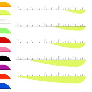 AAE ELITE P-Fletch - Vane | Giallo | 2,3 pollici