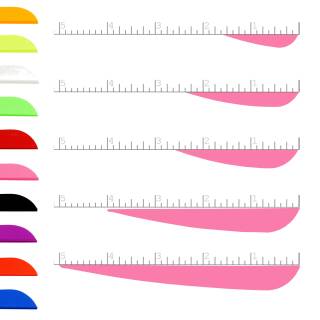 AAE ELITE P-Fletch - Vane | Hot Pink | 2,6 Zoll