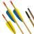 Flecha completa | BSW APACHE - Flecha de madera con fletching natural - Ø 5/16 pulgadas - 24-32 pulgadas
