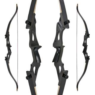 DRAKE Black Raven - 58 pulgadas - 25-60 lbs - Arco recurvo Take Down