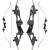 DRAKE Black Raven - 58 pouces - 25-60 lbs - Arcs recurves T/D