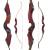 JACKALOPE - Red Beryl - 62 inches - Refined Recurve Bow Take Down - 20-50 lbs