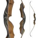 JACKALOPE - Obsidian - 62 inches - Classic Recurve Bow...