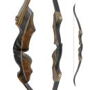 JACKALOPE - Obsidian - 62 inches - Classic Recurve Bow Take Down - 20-50 lbs