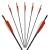 Flèche complète | TROPOSPHERE - Flèche en fibre de verre avec plumes naturelles - 24-32 pouces - Orange