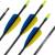 Flecha de fibra de vidrio | ECO - con plumas naturales | 26 pulgadas