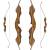 JACKALOPE - Amber - 62 inches - Classic Recurve Bow Take Down - 20-50 lbs