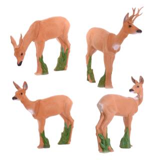 Gruppo di cervi IBB 3D con cervo - 4 animali