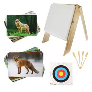 SET for CROSSBOWS | Foam Target Switch - 60x60x20cm - incl. Stand and Target Faces