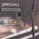 [SPECIAL] DRAKE Dark Chocolate - Take Down - 62-70 Zoll - Recurvebogen - 18-38 lbs