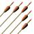 Flecha de madera | SIOUX - con paletas | 28-32 pulgadas