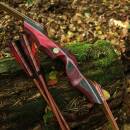 JACKALOPE - Red Beryl Hunter - 60 inch - 20-50 lbs - Take Down Recurve Bow