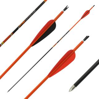 26-30 lbs | Carbon arrow | PyroSPHERE Slim - with Vanes - Spine: 800 | 30 inches