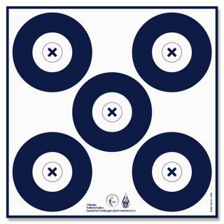 Blason | DFBV / IFAA salle - 40cm - spot de 5 - nylon renforcé