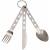 FOX OUTDOOR cutlery - Extra light - 3-piece - stainless steel