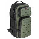FOXOUTDOOR Backpack - Assault-Travel - Laser - black-OD green