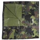 MFH tarpaulin - PE - woodland - metal eyelets - approx. 200 x 300 cm