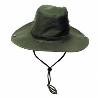 MFH sombrero de arbusto - oliva - con correa de barbilla - se puede levantar