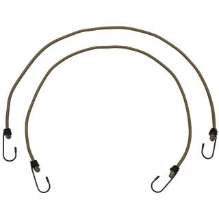 MFH Expander - 75 cm - with hook - 6 mm - coyote tan - pack of 2