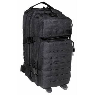 MFH HighDefence US Rucksack - Assault I - Laser - schwarz