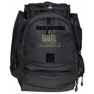 MFH HighDefence US Backpack - NATIONAL GUARD - black