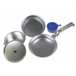 MFH Batería de cocina - Deluxe - Aluminio - Sartén - Olla - Taza - Bol