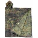 MFH Poncho - Rip Stop - camouflage - environ 144 x 223 cm