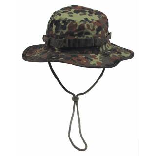 MFH US GI Bush hat - with chin strap - GI Boonie - Rip Stop - flecktarn