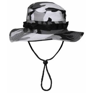 MFH US GI bush hat - with chin strap - GI Boonie - Rip Stop - urban