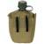 Botella de agua de plástico MFH US - 1 litro - tapa - color canela coyote - sin BPA