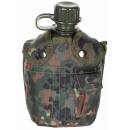 Gourde en plastique MFH US - 1 l - housse - camouflage - sans BPA