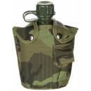 Gourde en plastique MFH US - 1 l - housse - M 95 CZ camouflage - sans BPA