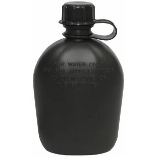 Botella de agua de plástico MFH US - oliva - 1 litro - sin BPA