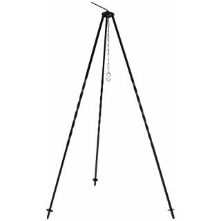 Hungarian tripod - approx. 1.2 m - iron - with chain and hook