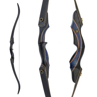 DRAKE ARCHERY ELITE Azul Real - 60 pulgadas - 20-60 lbs - Arco recurvo Take Down