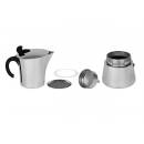 BASICNATURE acciaio inox - Caffettiera per espresso - varie dimensioni misure