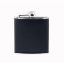 BASICNATURE hip flask - square - leather - various sizes...