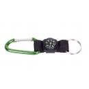 COGHLANS carabiner with compass &amp; key ring