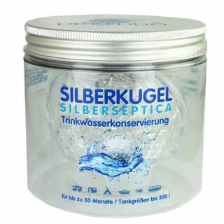 DR.KEDDO Silberkugel Silberseptica - Conservazione dellacqua potabile per serbatoi da 300 litri