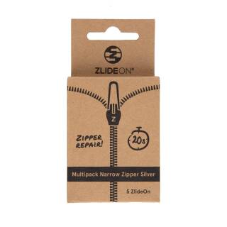 Multipack Narrow Zipper - silver