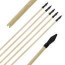 FLITZEBOGEN wooden arrows - 20 inch - 5 pieces