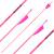 Complete arrow | SPHERE Lumos 4.2 - Neon pink - Carbon - Natural feathers - Factory fletched | Spine 500