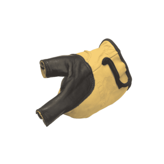 elTORO Guante Bow Hand negro-amarillo para mano izquierda