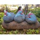 WILDCRETE 3D Trio doiseaux de la famille des Numididae