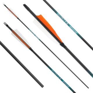 Flèche complète | SPHERE Hunter Pro - Carbon - Plumes naturelles | Spine: 700 | Longueur: 30 pouces
