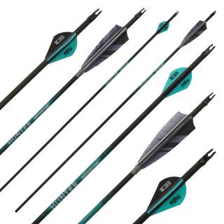 Flèche complète | SPHERE Hunter Pro - Carbon - Plumes naturelles | Spine: 800 | Longueur: 30 pouces