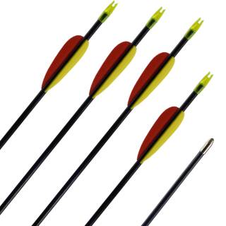 BLACK BOLT Fiberglass Arrow - 24-32 inches