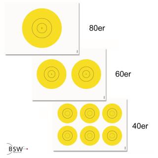 Selbstklebepunkte für Bogenscheibenauflagen