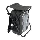 AURORA Outdoor Backpack - Rucksack mit Hocker - schwarz
